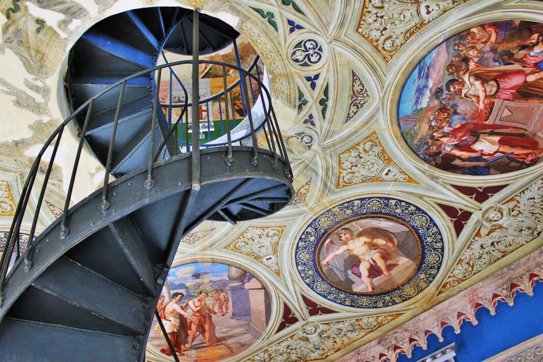 Internal staircase in Corigliano-Rossano Ducal Castle